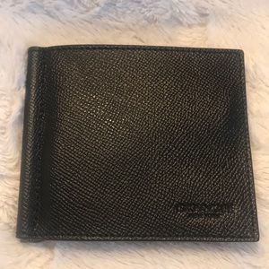 COACH Mens’s Money Clip Billfold Wallet NWT